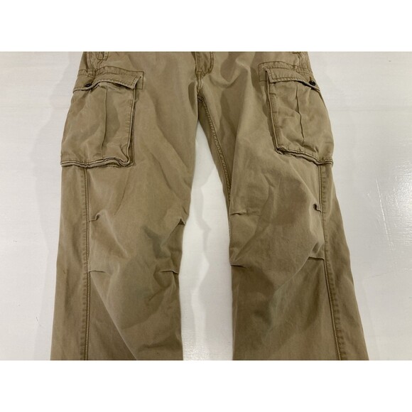 Flawed Levi’s Pants Men’s 38x36 Khaki Cargo Distressed Twill Straight Leg - Picture 6 of 16